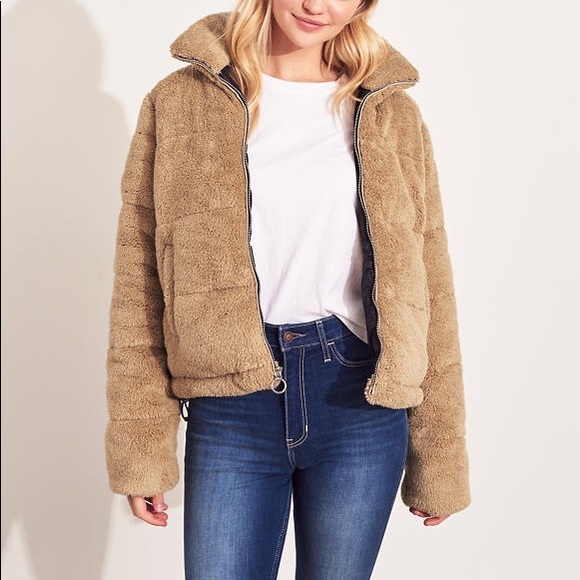 Hollister Jackets Coats New Cozy Mockneck Puffer Jacket Poshmark